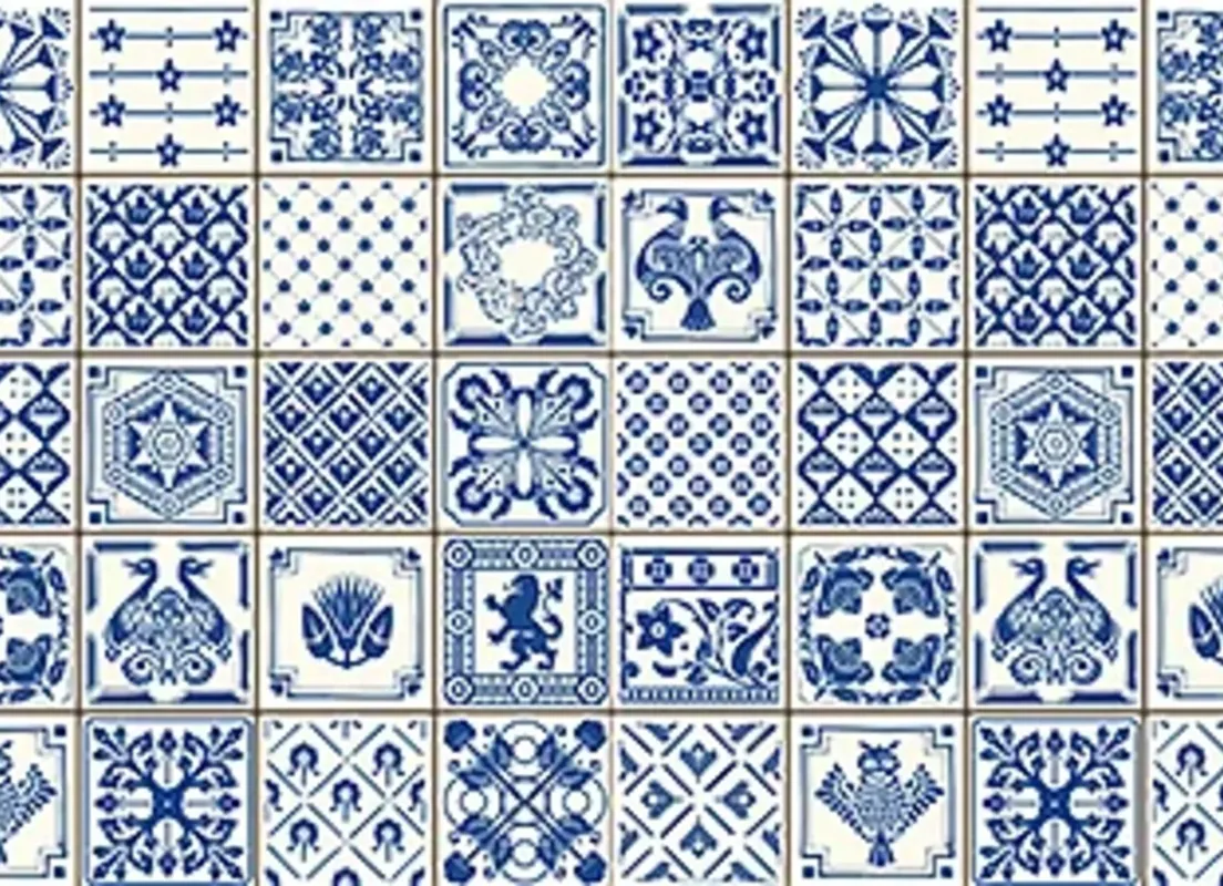 Crédence Décor Indigo Blue