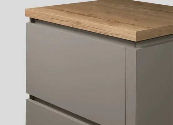 Poignée de cuisine Poignée profil (LINE N), Gris taupe