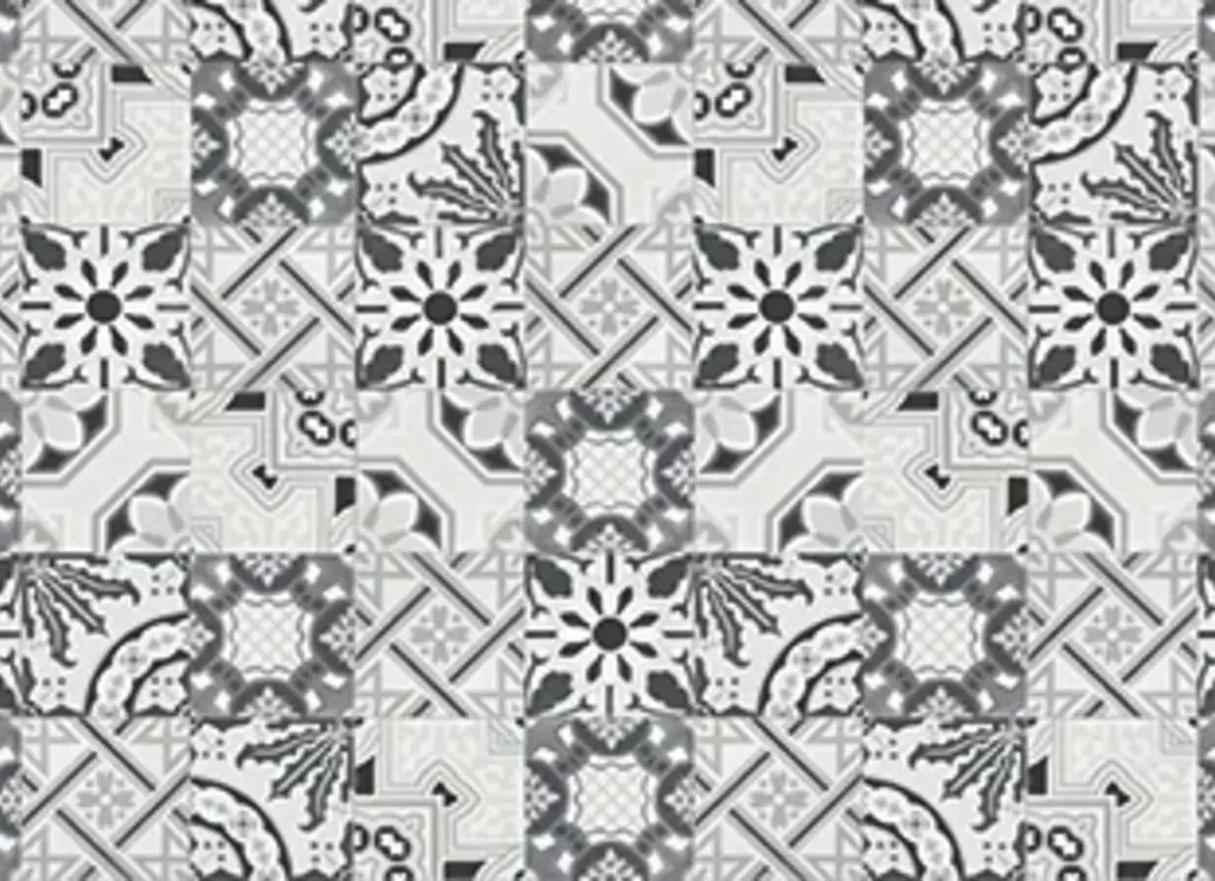 Crédence Décor floral gris